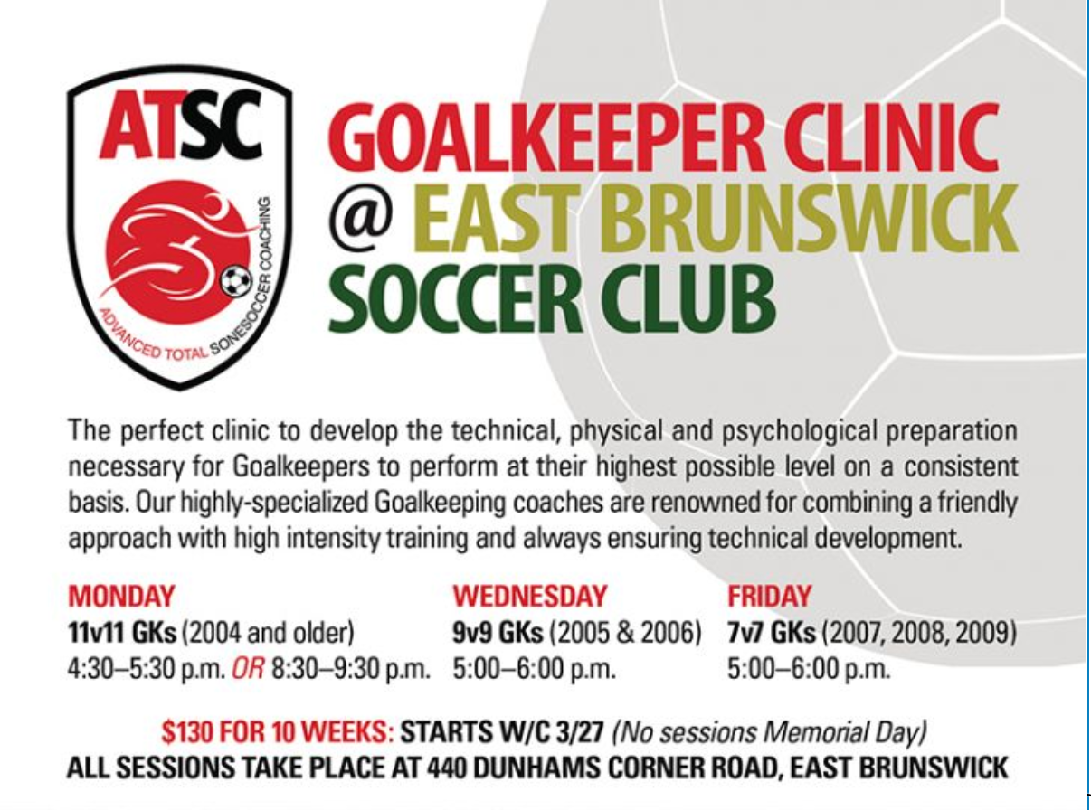 GOALKEEPER Clinic-Little Dribblers Clinic